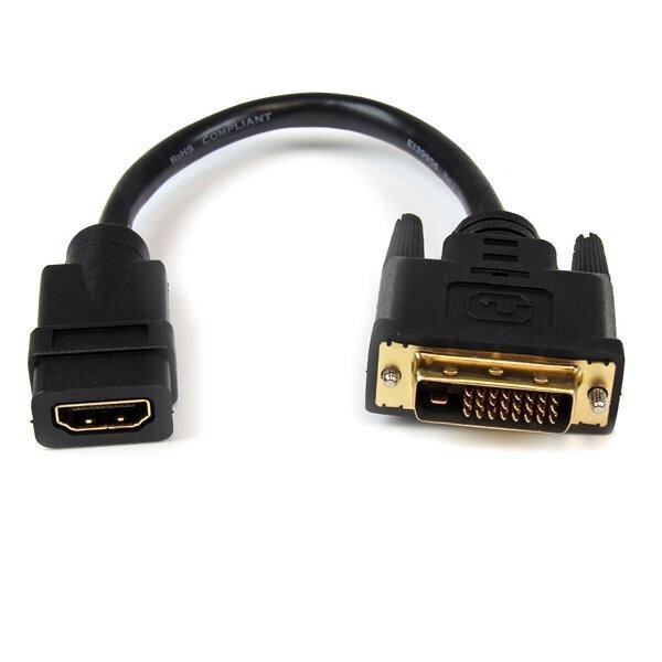 ET-HDDVIFM8IN | StarTech.com HDMI TO DVI-D ADAPTER - F/M | 8in HDMI to DVI-D Video Cable  | Herst.Nr.: HDDVIFM8IN| EAN: 65030848572 |Gratisversand | Versandkostenfrei in Österreich