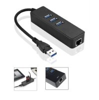 ET-MC-USB3.0HUBWETH | MicroConnect USB3.0 HUB w. Gigabit...