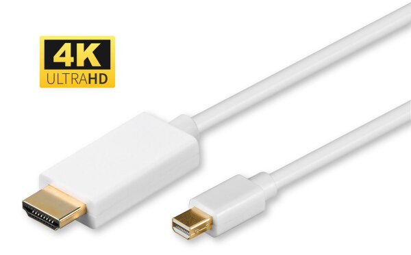 ET-MDPHDMI1-4K | MicroConnect 4K Mini Displayport to HDMI  | Cable 1m incl. audio  | Herst.Nr.: MDPHDMI1-4K| EAN: 5704174123033 |Gratisversand | Versandkostenfrei in Österreich