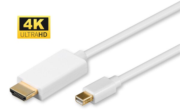 ET-MDPHDMI2-4K | MicroConnect 4K Mini Displayport to HDMI  | Cable 2m incl. audio  | Herst.Nr.: MDPHDMI2-4K| EAN: 5704174123088 |Gratisversand | Versandkostenfrei in Österreich