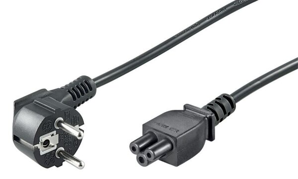 ET-PE010818 | MicroConnect Power Cord CEE 7/7 - C5 1.8m | Angled Schuko, Black, | Herst.Nr.: PE010818| EAN: 5705965856321 |Gratisversand | Versandkostenfrei in Österreich