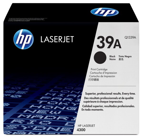 ET-Q1339A | HP Toner Black LJ 4300 | Pages 18.000 | Herst.Nr.: Q1339A| EAN: 808736185424 |Gratisversand | Versandkostenfrei in Österreich