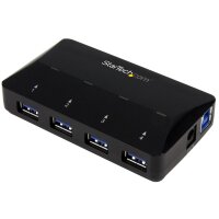 ET-ST53004U1C | StarTech.com 4-PORT USB 3 HUB + 2.4A DCP...