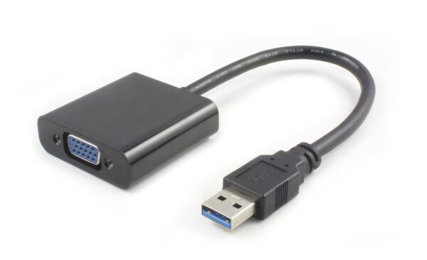 ET-USB3.0VGA | MicroConnect USB 3.0-VGA M/F Black | Black  Max. 1920x1080p | Herst.Nr.: USB3.0VGA| EAN: 5712505476260 |Gratisversand | Versandkostenfrei in Österreich