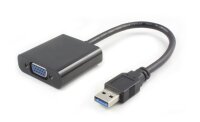 ET-USB3.0VGA | MicroConnect USB 3.0-VGA M/F Black | Black...