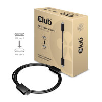 Club 3D USB 3.1 Type-C Kabel 0.8 m. / 2.6 ft. 10Gbps,...