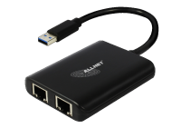 ALLNET USB 3.0 Typ-A Netzwerk Adapter 2x+ 1x 3.0 Hub...