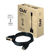 Club 3D DVI auf HDMI 1.4 Kabel St./St. 2Meter, Bidirektional
