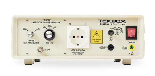 Tekbox TBLC08 50µH Zweileiter-Netznachbildung V-LISN bis 240V/8A