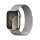 Apple Watch 9 Cell 45mm Edelst. Silber Milanese Loop