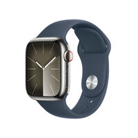 P-MRJ33QF/A | Apple Watch Series 9 silber/dunkelblau Edelstahl 41 mm Sportarmband | Herst. Nr. MRJ33QF/A | Wearables | EAN: 195949022920 |Gratisversand | Versandkostenfrei in Österrreich