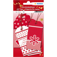P-15274 | HERMA Weihnachten White Christmas - Rot - Papier - 6 Stück(e) - 80 mm - 4 cm | Herst. Nr. 15274 | Büromaterial & Schreibwaren | EAN: 4008705152747 |Gratisversand | Versandkostenfrei in Österrreich