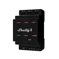 Shelly Pro 3 LAN und WiFi-DIN-Rail Switch