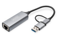 P-DN-3028 | DIGITUS USB Type-C Gigabit Ethernet Adapter 2.5G, USB-C + USB A (USB3.1/3.0) Controller Gratisversand und Versandkostenfrei in Österrreich | Herst. Nr. DN-3028 | Controller | EAN: 4016032473572 |