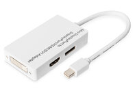 P-AK-340509-002-W | DIGITUS Mini DisplayPort Adapter - DisplayPort, HDMI + DVI | Herst. Nr. AK-340509-002-W | Kabel / Adapter | EAN: 4016032292555 |Gratisversand | Versandkostenfrei in Österrreich