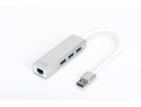 P-DA-70250-1 | DIGITUS USB 3.0 3-Port Hub & Gigabit...