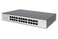 DIGITUS 24-Port Fast Ethernet Switch, Unmanaged