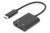 DIGITUS USB Type-C Adapter Type-C auf USB--C + 3.5mm Klinke