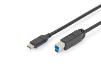 DIGITUS USB Type-C Kabel Gen2 Type-C to B      AK-300149-010-S