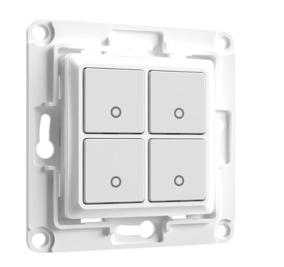 Shelly · Accessories·"Wall Switch 4"· Wandtaster 4-fach· Weiß