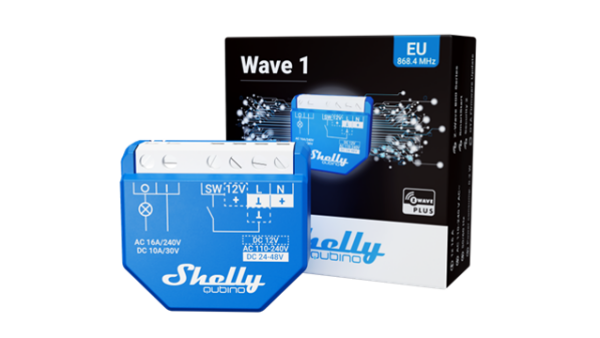 Shelly · Wave·""Wave 1""· Relais· max 16A· 1 Kanal· Unterputz· Z-Wave