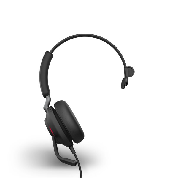 Jabra Evolve2 40 - UC Mono - Kopfhörer - Kopfband - Büro/Callcenter - Schwarz - Monophon - Multi-key - Abspielen/Pause - Track < - Ortung > - Lautstärke + - Lautsärke -