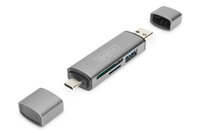 P-DA-70886 | DIGITUS Dual Card Reader Hub USB-C / USB 3.0, OTG | Herst. Nr. DA-70886 | Kabel / Adapter | EAN: 4016032464464 |Gratisversand | Versandkostenfrei in Österrreich