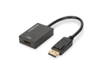 DIGITUS Aktives DisplayPort auf HDMI Konverter  20cm gold...