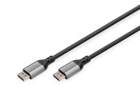 DIGITUS 8K DisplayPort Kabel 1.4 Version, 60Hz, DP/DP, Schwarz 2m