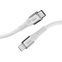 Intenso USB-Kabel C315L Nylon 1,5m weiß USB-C / Lightning 60W