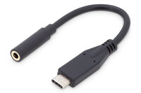 P-AK-300321-002-S | DIGITUS USB Type-C Audio Adapter / Konverter, Type-C/St auf 3.5mm Klinke/Bu | Herst. Nr. AK-300321-002-S | Kabel / Adapter | EAN: 4016032451112 |Gratisversand | Versandkostenfrei in Österrreich