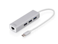 P-DA-70255 | DIGITUS USB Type-C 3-Port Hub + Gigabit Ethernet | Herst. Nr. DA-70255 | Zubehör Notebook | EAN: 4016032430100 |Gratisversand | Versandkostenfrei in Österrreich