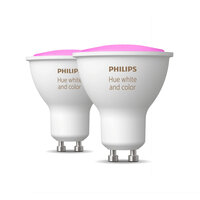 Philips Hue LED Lampe GU10 2er Set 350lm White Color Amb.