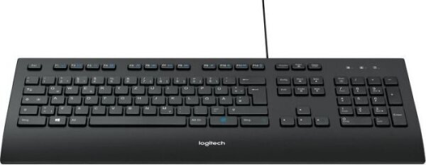 Logitech K280E Pro f/ Business - Volle Größe (100%) - Kabelgebunden - USB - Membran Key Switch - QWERTZ - Schwarz