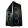 LC-Power Gehäuse Gaming 802B-ON Black Wandererd_X RGB black retail - PS/2 - Silber