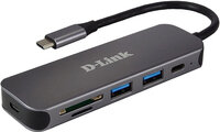 D-Link DUB-2325 - USB Typ-C - Grau - MicroSD (TransFlash)...