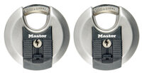 Master Lock Vorhängeschloss 2-Disk aus Edelstahl (70mm) M40E