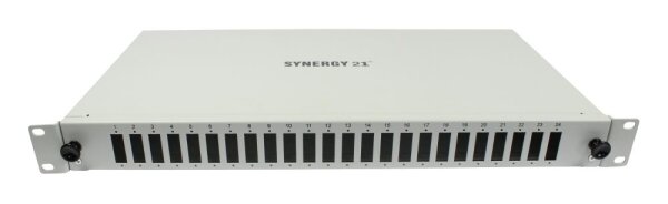 Synergy 21 LWL-Patchpanel 6xSC-Duplex-Buchsen 19"" OS2 9/125u Singlemode Lichtgrau