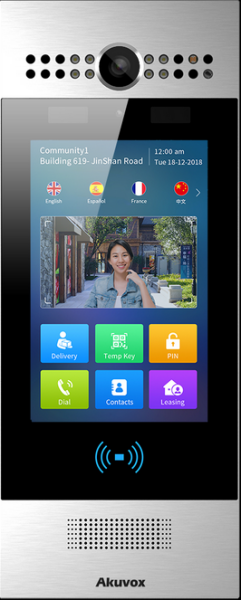 Akuvox SIP-Android-Tuertelefon mit Gesichtserkennung 1. H.264-Video- und G.722-Audio-Codec 2. - Telefonanlage - Bluetooth