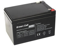Green Cell AGM Battery 12V 12Ah - Batterie - 12.000 mAh - Plombierte Bleisäure (VRLA) - 12 V - 1 Stück(e) - Schwarz - 12 Ah - 5 Jahr(e)