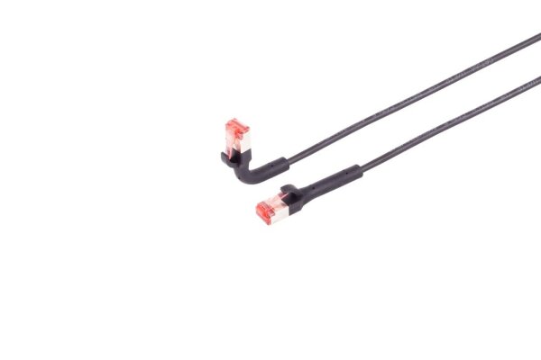 Flexline Patchkabel Cat. 6A mit biegbaren Stecker U/FTP schwarz 0.25m - Netzwerk - CAT 6a