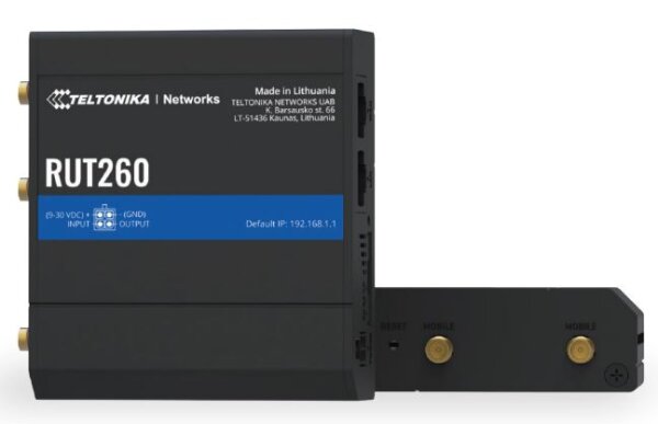 Teltonika · Router· RUT260· Kompakter-4G/LTE - Fernwartungsmodul - VPN