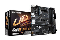 Gigabyte A520M DS3H V2 (rev. 1.0) - AMD - Socket AM4 - 3rd Generation AMD Ryzen™ 3 - 3rd Generation AMD Ryzen 5 - 3rd Generation AMD Ryzen™ 7 - 3rd... - Socket AM4 - 128 GB - DDR4-SDRAM