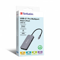 Verbatim USB-C Pro Multiport Hub 5 Port CMH-05...