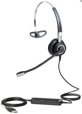 Jabra BIZ 2400 II Mono USB MS CC - Headset - on-ear