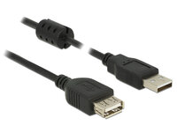 P-84886 | Delock 3m - 2xUSB 2.0-A - 3 m - USB A - USB A - USB 2.0 - Männlich/Weiblich - Schwarz | Herst. Nr. 84886 | Kabel / Adapter | EAN: 4043619848867 |Gratisversand | Versandkostenfrei in Österrreich