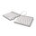 R-Go Tastatur Split Break US-Layout Bluetooth weiß - Tastatur