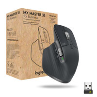 Logitech MX Master 3s for Business - rechts - Laser - RF Wireless + Bluetooth - 8000 DPI - Graphit