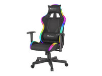 natec GENESIS Trit 600 RGB - Universal-Gamingstuhl - 150 kg - Gepolsterter Sitz - Gepolsterte Rückenlehne - Schwarz - Blau