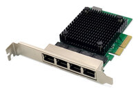 DIGITUS 4 Port 2,5 Gigabit Ethernet Netzwerkkarte, RJ45,...